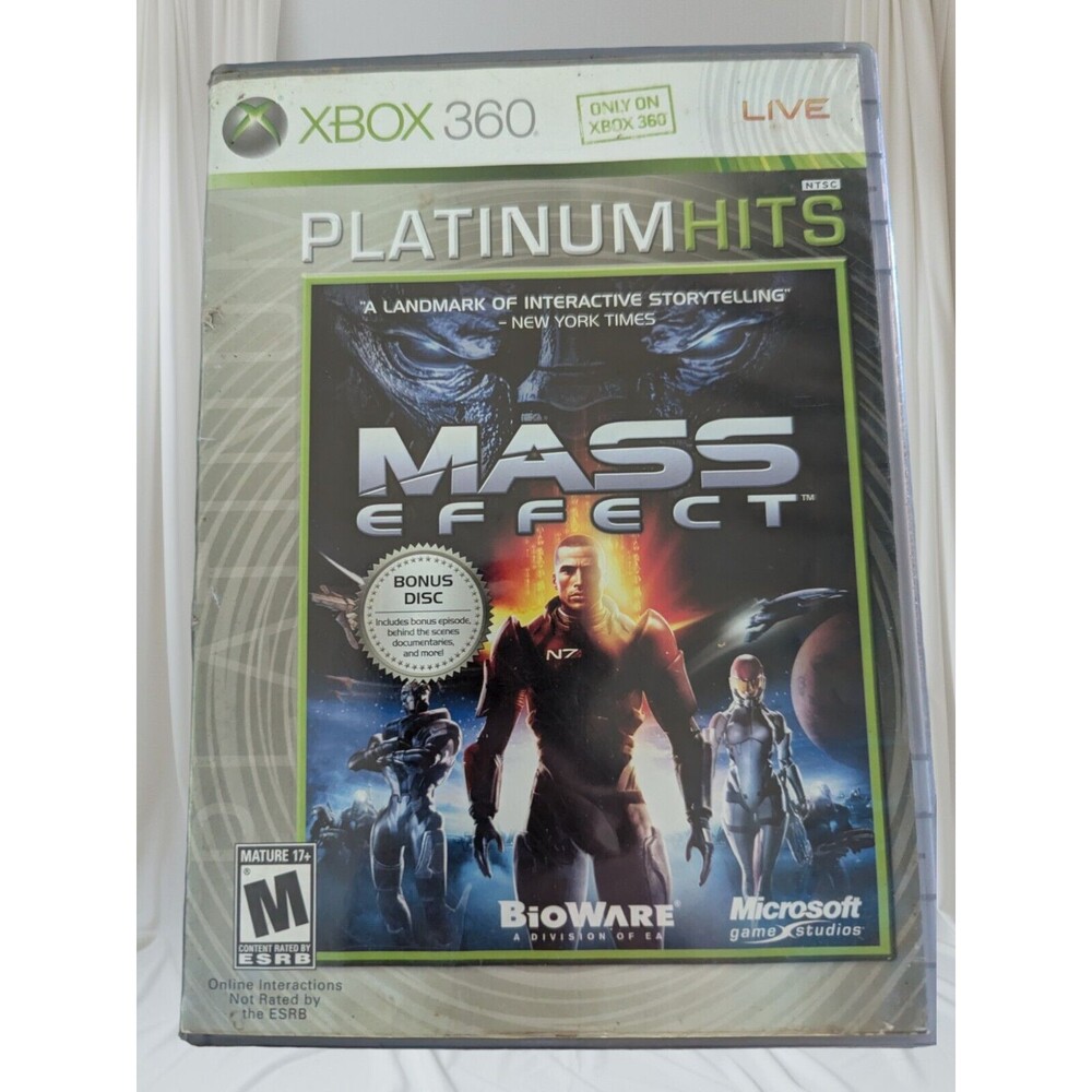 XBOX 360 Mass Effect  Complete Platinum Hits Blood Language Partial Nudity
